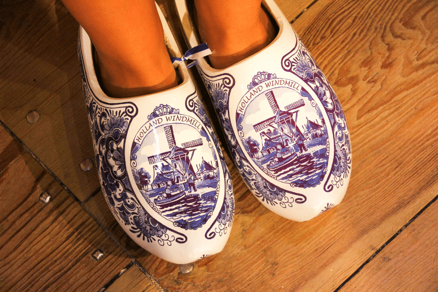 Dutch clogs at the Amsterdam museum