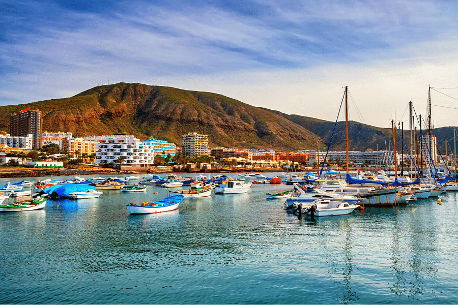 Los Cristianos in Tenerife Spain